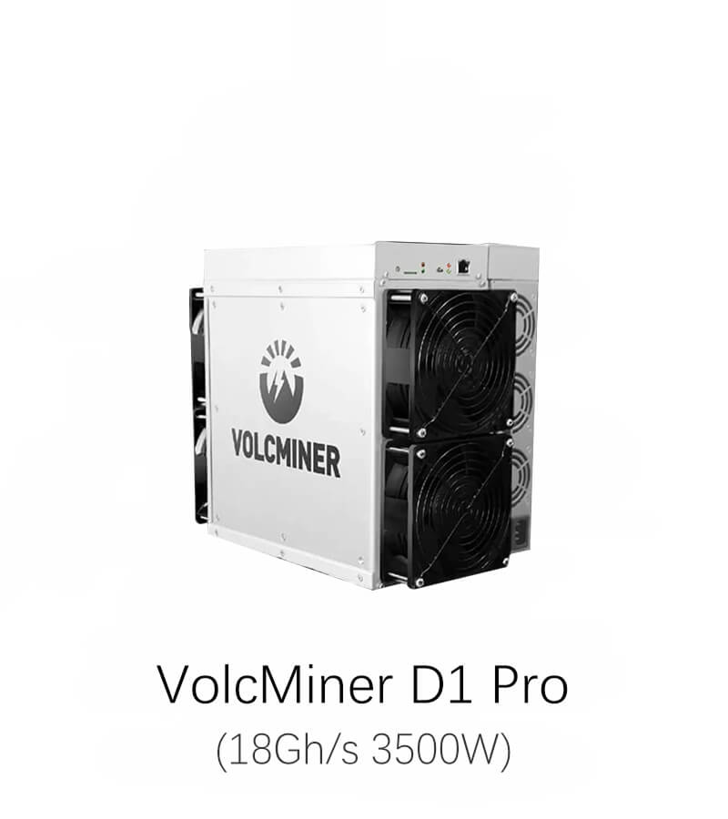 VOLCMINER D1 Pro 18Gh/s 3500W Litecoin Dogecoin Bells Miner