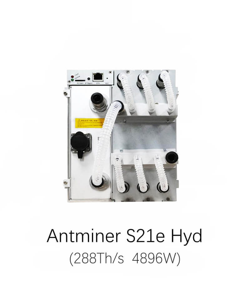 Bitmain Antminer S21e Hydro 288Th/s 310Th/s 4896W Bitcoin Miner Hydro Cooling