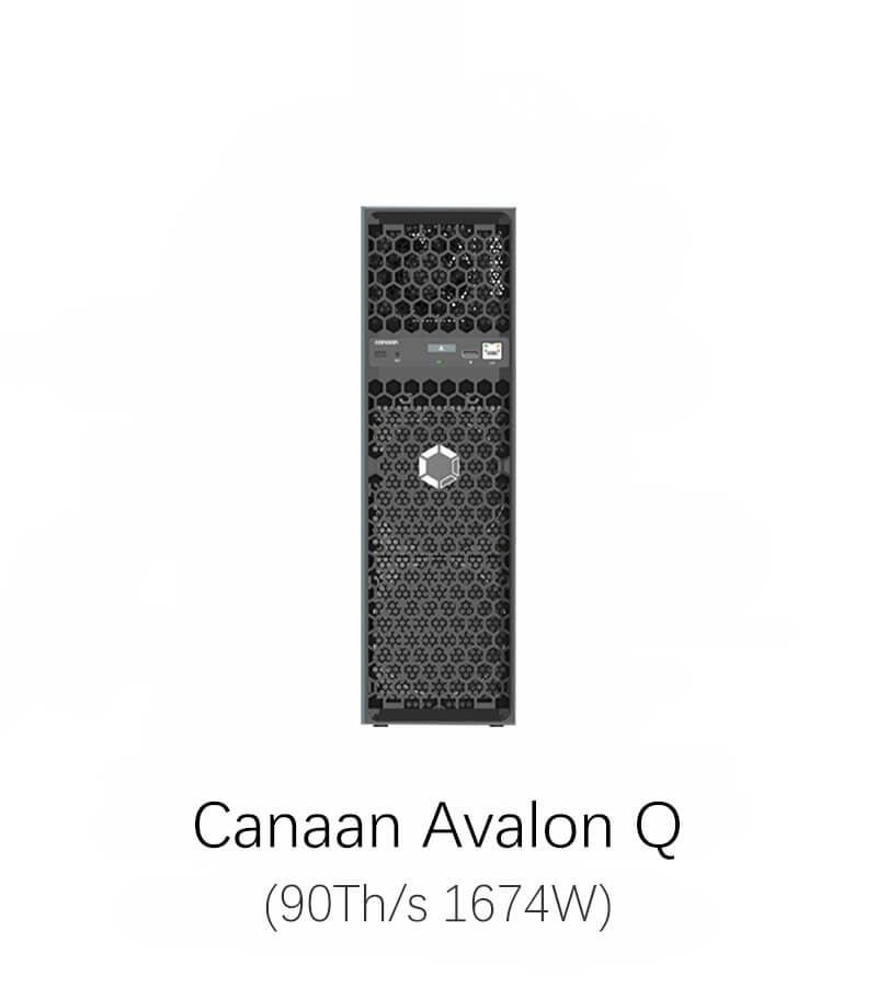Canaan Avalon Q 90Th/s 1674W Bitcoin Miner