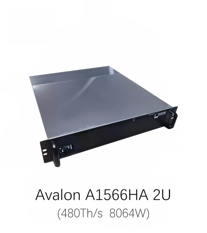 Canaan Avalon A1566HA 2U 480Th/s 8064W Bitcoin Miner