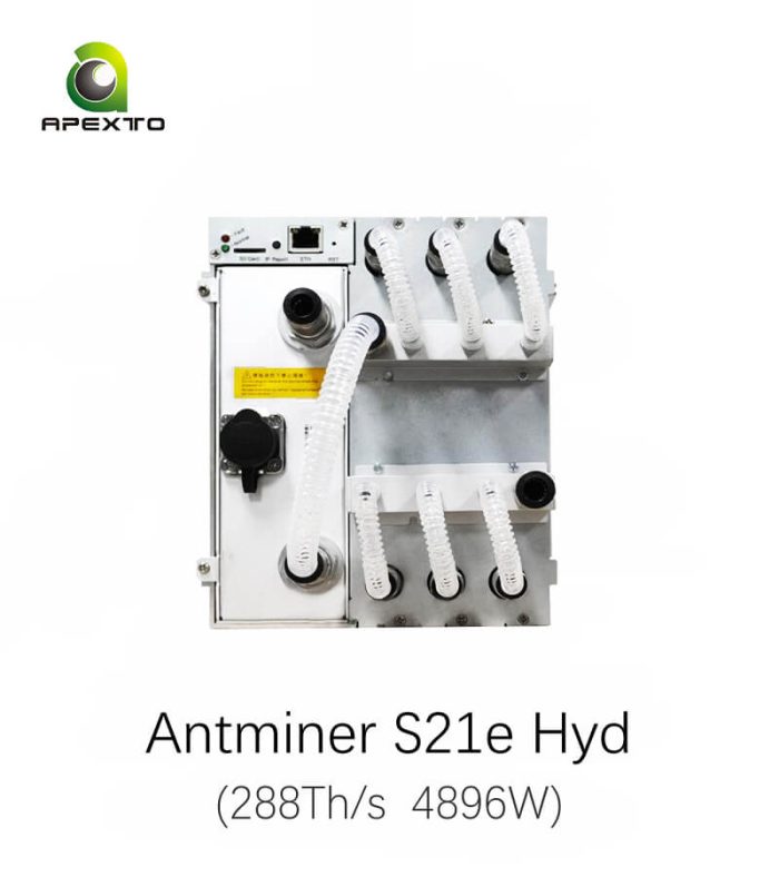 Bitmain Antminer S21e Hydro 288Th/s 310Th/s 4896W Bitcoin Miner Hydro Cooling - Image 1