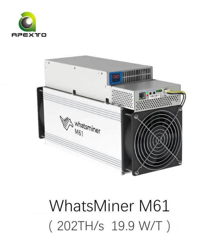 MicroBT WhatsMiner M61 202T 4000W Bitcoin Miner - Image 1