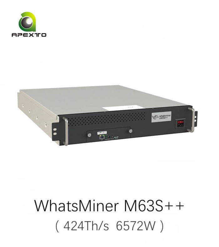 MicroBT WhatsMiner M63S++ 424Th/s 6572W Bitcoin Miner Hydro Cooling - Image 1